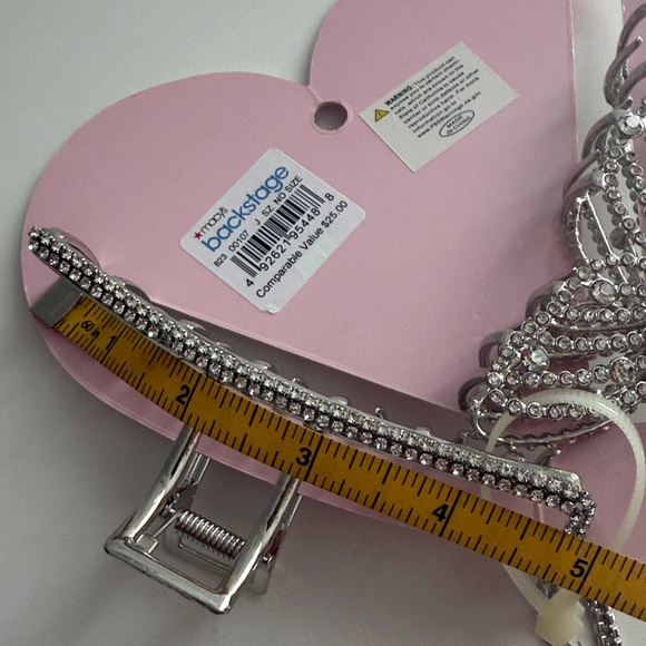 Rhinestone Gems Hair Claw Clip Set - Picture 4 of 7